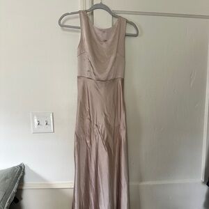 Six Stories Champagne Bridesmaid Dress